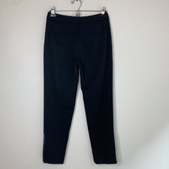 Wilfred Aritzia Pants Trousers Straight leg zipper ankle pleated Black Size 0 - Picture 9 of 15